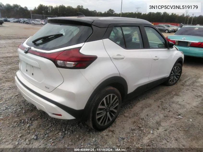 2022 Nissan Kicks Sv Xtronic Cvt VIN: 3N1CP5CV3NL519179 Lot: 40899125