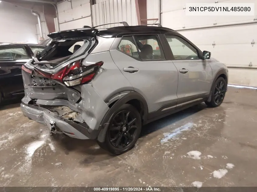 2022 Nissan Kicks Sr Xtronic Cvt VIN: 3N1CP5DV1NL485080 Lot: 40919895