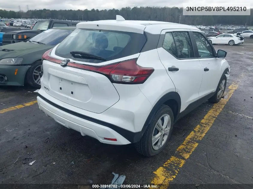 2023 Nissan Kicks S Xtronic Cvt VIN: 3N1CP5BV8PL495210 Lot: 38918702