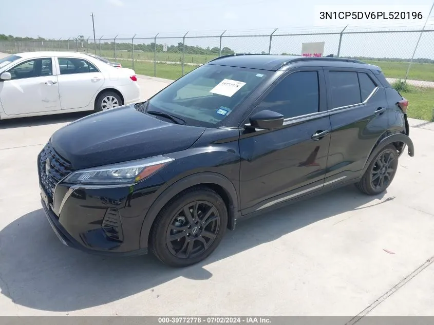 2023 Nissan Kicks Sr Xtronic Cvt VIN: 3N1CP5DV6PL520196 Lot: 39772778