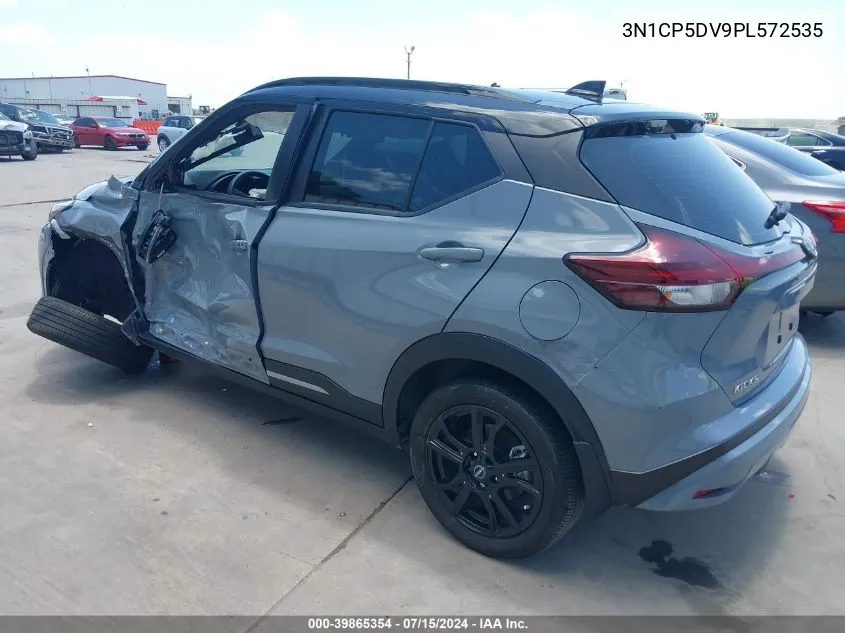 2023 Nissan Kicks Sr Xtronic Cvt VIN: 3N1CP5DV9PL572535 Lot: 39865354