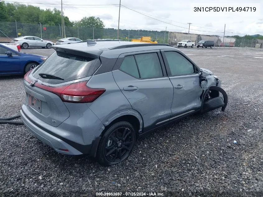 2023 Nissan Kicks Sr Xtronic Cvt VIN: 3N1CP5DV1PL494719 Lot: 39953697