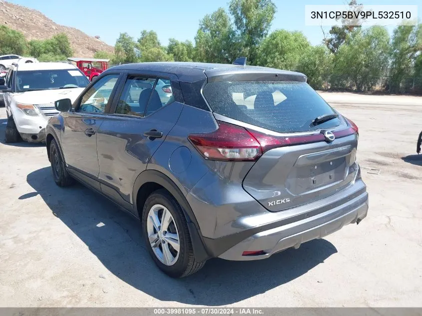 2023 Nissan Kicks S Xtronic Cvt VIN: 3N1CP5BV9PL532510 Lot: 39981095