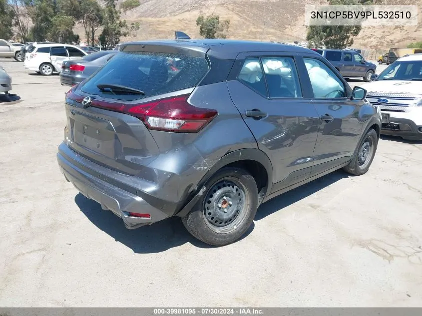 2023 Nissan Kicks S Xtronic Cvt VIN: 3N1CP5BV9PL532510 Lot: 39981095