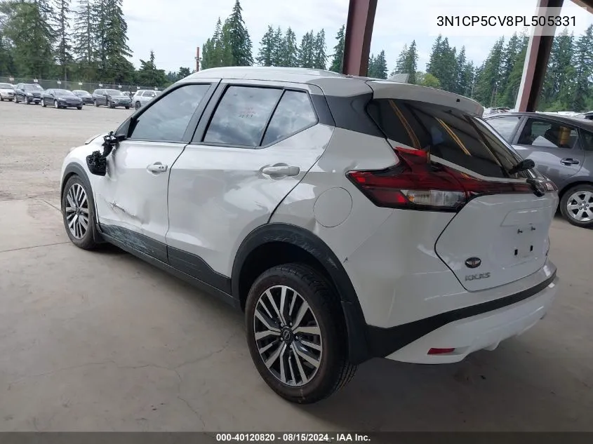 2023 Nissan Kicks Sv Xtronic Cvt VIN: 3N1CP5CV8PL505331 Lot: 40120820