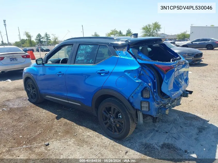 2023 Nissan Kicks Sr Xtronic Cvt VIN: 3N1CP5DV4PL530046 Lot: 40184530