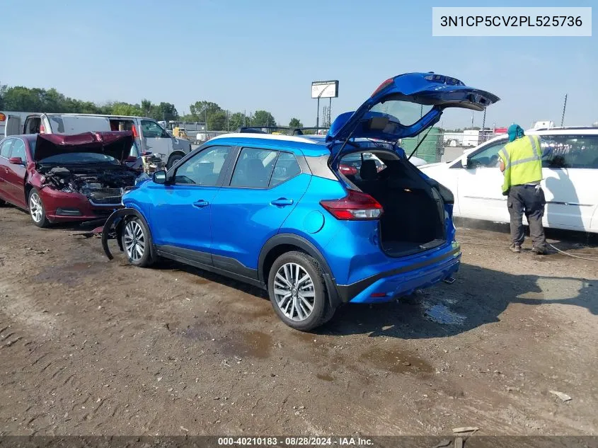 2023 Nissan Kicks Sv Xtronic Cvt VIN: 3N1CP5CV2PL525736 Lot: 40210183