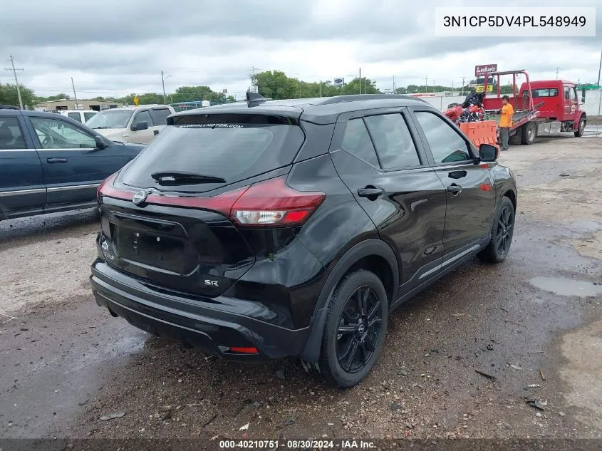 2023 Nissan Kicks Sr Xtronic Cvt VIN: 3N1CP5DV4PL548949 Lot: 40210751