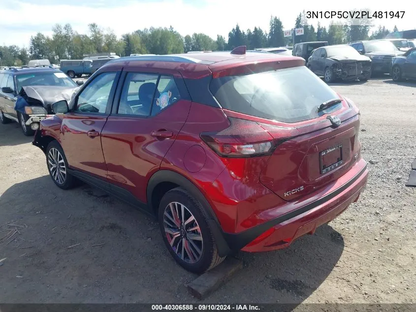 3N1CP5CV2PL481947 2023 Nissan Kicks Sv