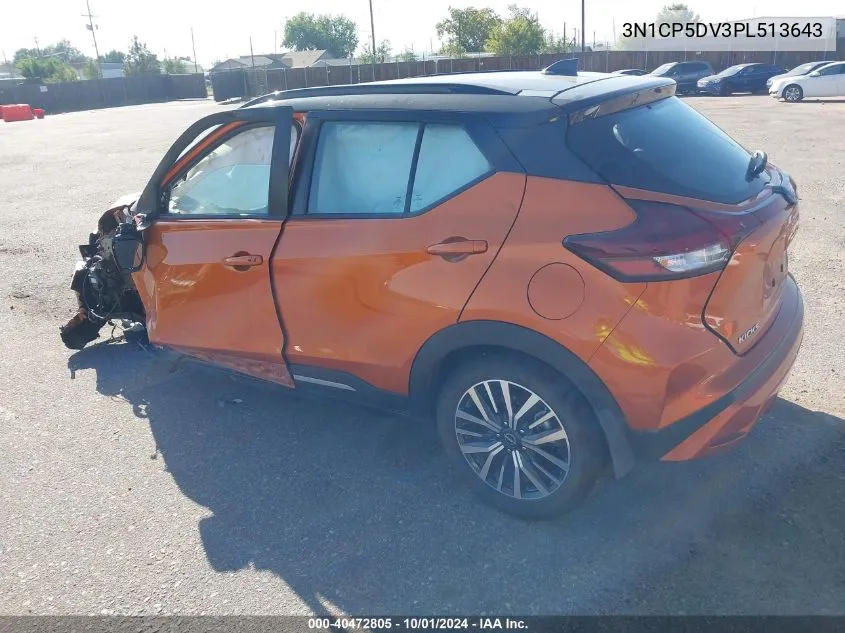 2023 Nissan Kicks Sr Xtronic Cvt VIN: 3N1CP5DV3PL513643 Lot: 40472805