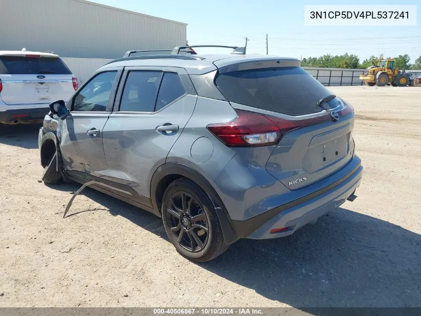 2023 Nissan Kicks Sr Xtronic Cvt VIN: 3N1CP5DV4PL537241 Lot: 40506867