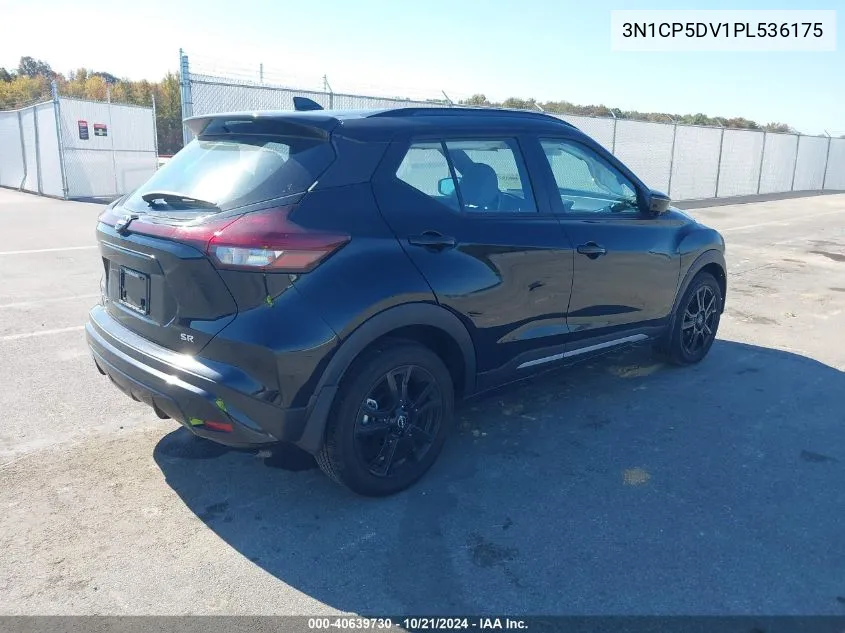 2023 Nissan Kicks Sr Xtronic Cvt VIN: 3N1CP5DV1PL536175 Lot: 40639730