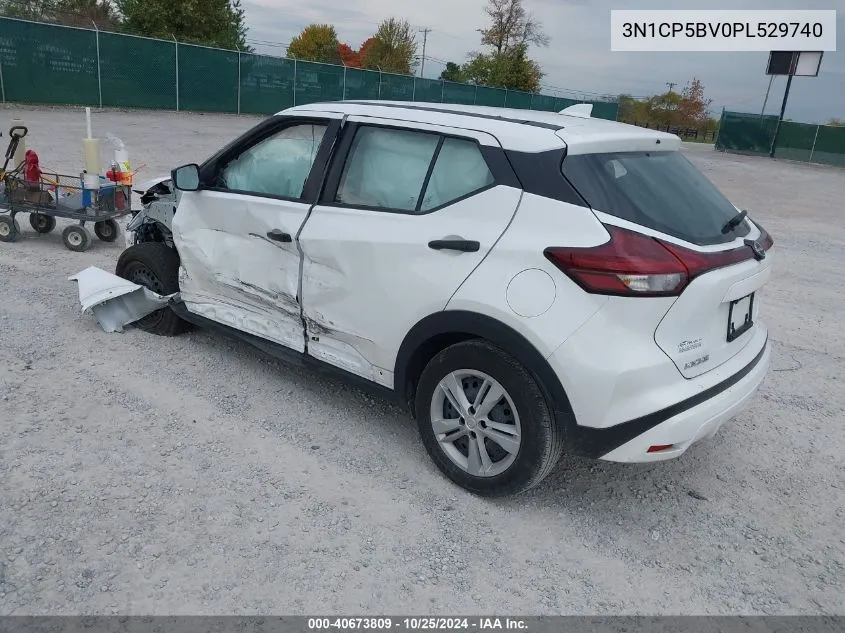 2023 Nissan Kicks S Xtronic Cvt VIN: 3N1CP5BV0PL529740 Lot: 40673809