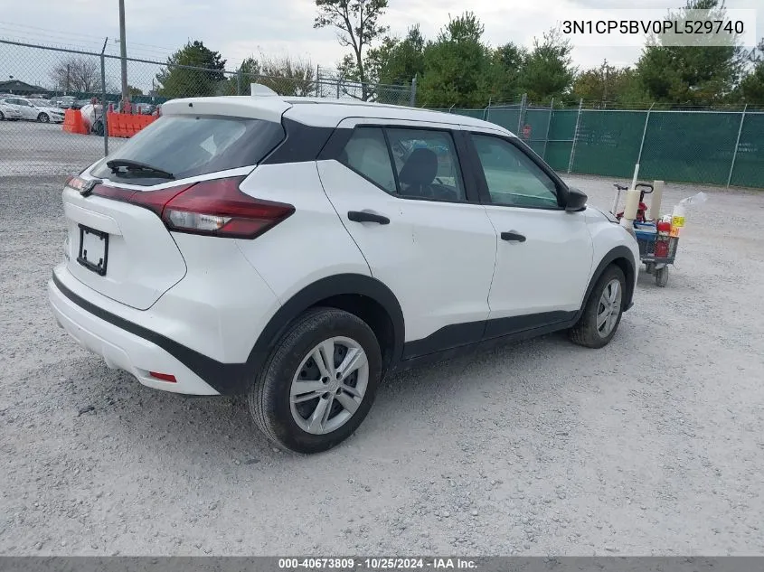 2023 Nissan Kicks S Xtronic Cvt VIN: 3N1CP5BV0PL529740 Lot: 40673809