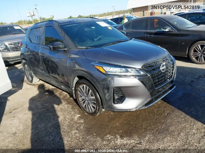 2023 Nissan Kicks Sr Xtronic Cvt VIN: 3N1CP5DV5PL542819 Lot: 40677263