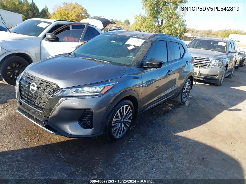 2023 Nissan Kicks Sr Xtronic Cvt VIN: 3N1CP5DV5PL542819 Lot: 40677263