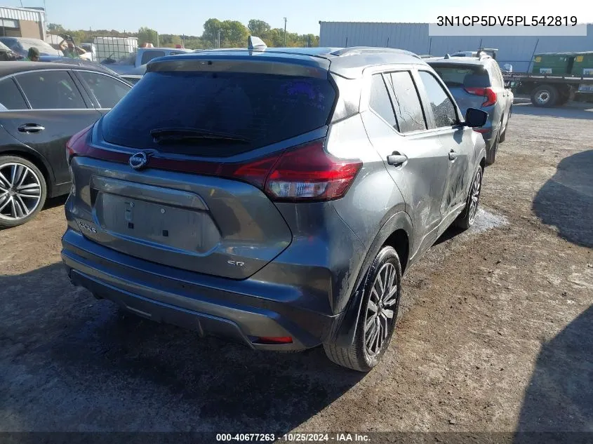 2023 Nissan Kicks Sr Xtronic Cvt VIN: 3N1CP5DV5PL542819 Lot: 40677263