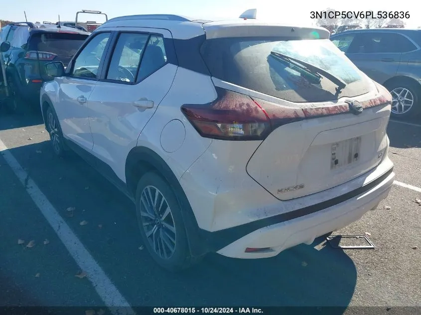 2023 Nissan Kicks Sv Xtronic Cvt VIN: 3N1CP5CV6PL536836 Lot: 40678015