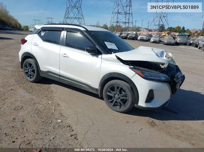 2023 Nissan Kicks Sr Xtronic Cvt VIN: 3N1CP5DV8PL501889 Lot: 40708272