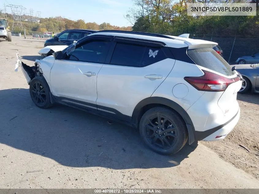 2023 Nissan Kicks Sr Xtronic Cvt VIN: 3N1CP5DV8PL501889 Lot: 40708272