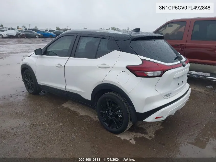 2023 Nissan Kicks Sv Xtronic Cvt VIN: 3N1CP5CV0PL492848 Lot: 40810613