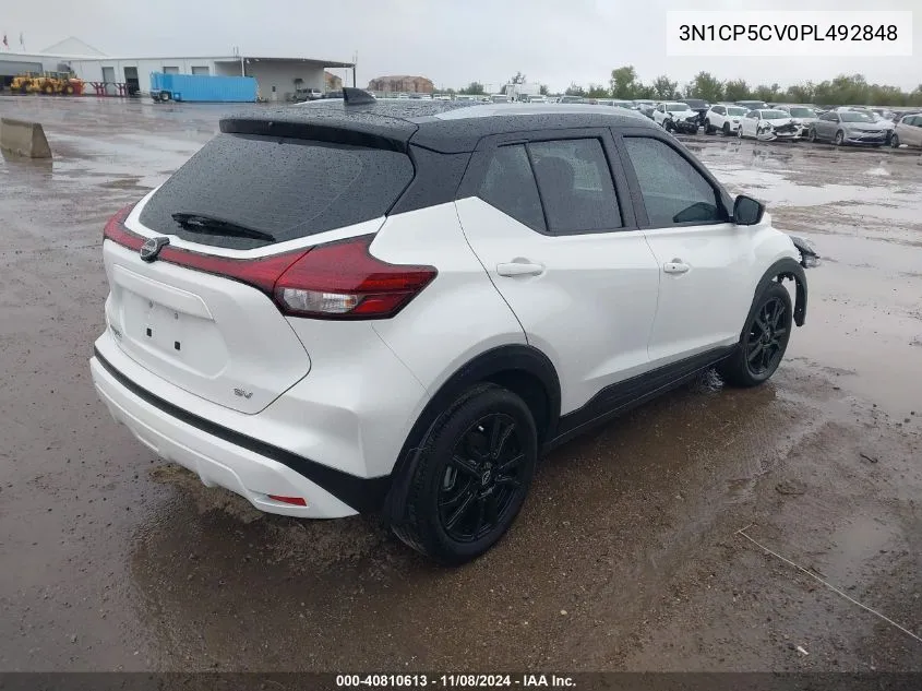 2023 Nissan Kicks Sv Xtronic Cvt VIN: 3N1CP5CV0PL492848 Lot: 40810613