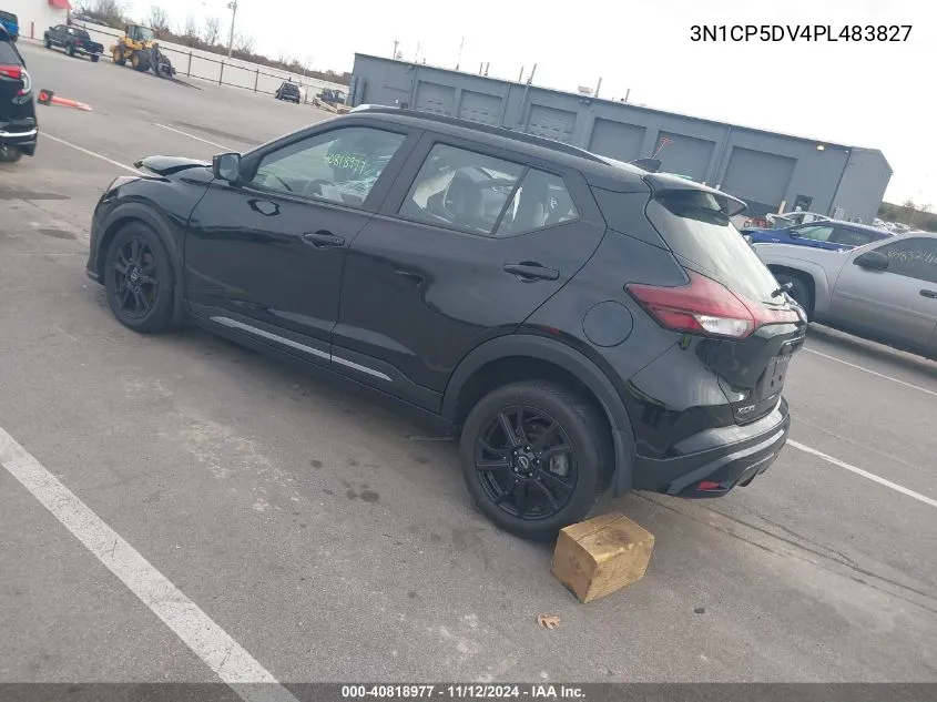 2023 Nissan Kicks Sr Xtronic Cvt VIN: 3N1CP5DV4PL483827 Lot: 40818977