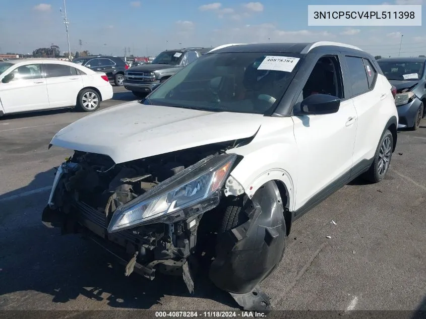 2023 Nissan Kicks Sv Xtronic Cvt VIN: 3N1CP5CV4PL511398 Lot: 40878284