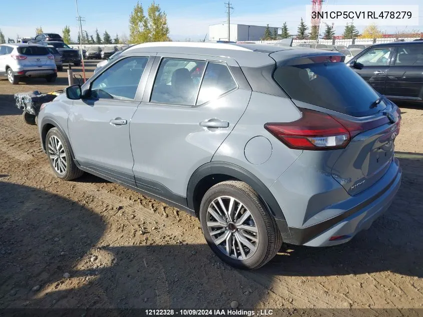 2024 Nissan Kicks VIN: 3N1CP5CV1RL478279 Lot: 12122328