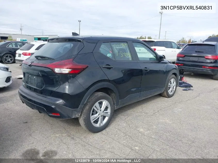 2024 Nissan Kicks VIN: 3N1CP5BVXRL540831 Lot: 12123879