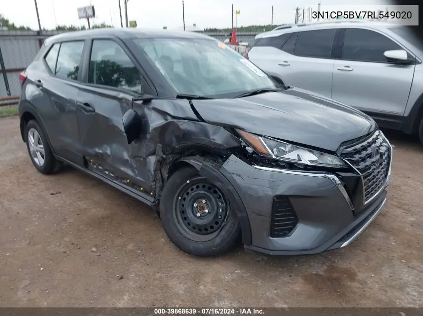 2024 Nissan Kicks S Xtronic Cvt VIN: 3N1CP5BV7RL549020 Lot: 39868639