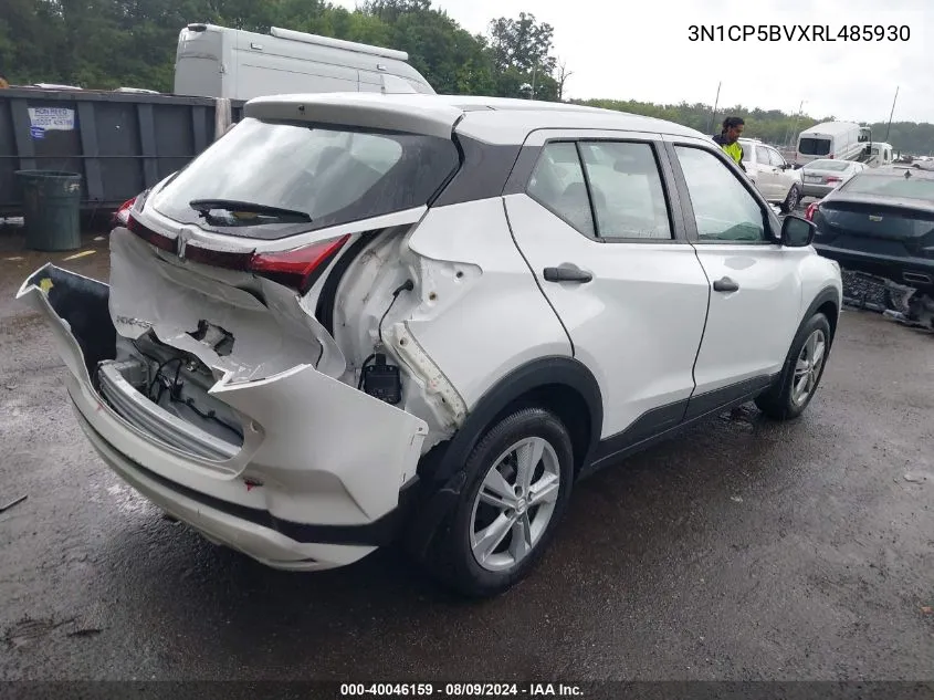 2024 Nissan Kicks S Xtronic Cvt VIN: 3N1CP5BVXRL485930 Lot: 40046159