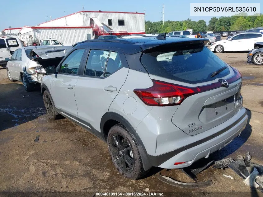 2024 Nissan Kicks Sr Xtronic Cvt VIN: 3N1CP5DV6RL535610 Lot: 40109154