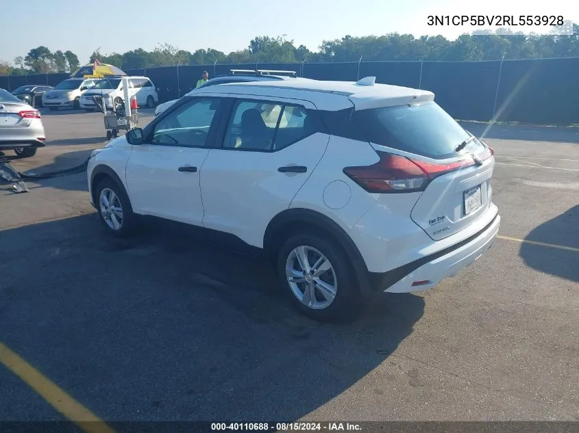 2024 Nissan Kicks S Xtronic Cvt VIN: 3N1CP5BV2RL553928 Lot: 40110688