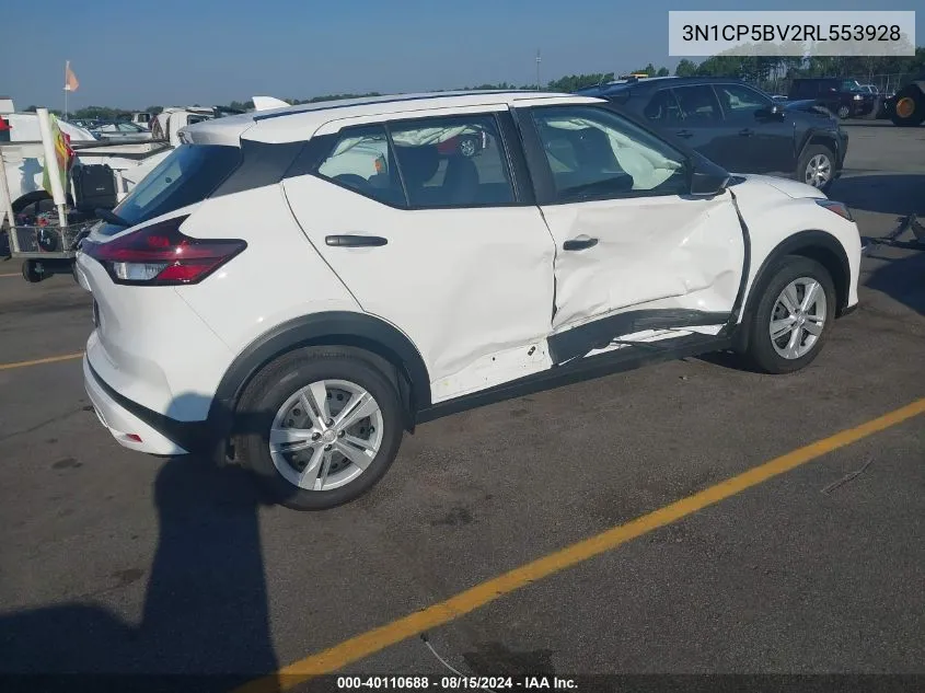 2024 Nissan Kicks S Xtronic Cvt VIN: 3N1CP5BV2RL553928 Lot: 40110688