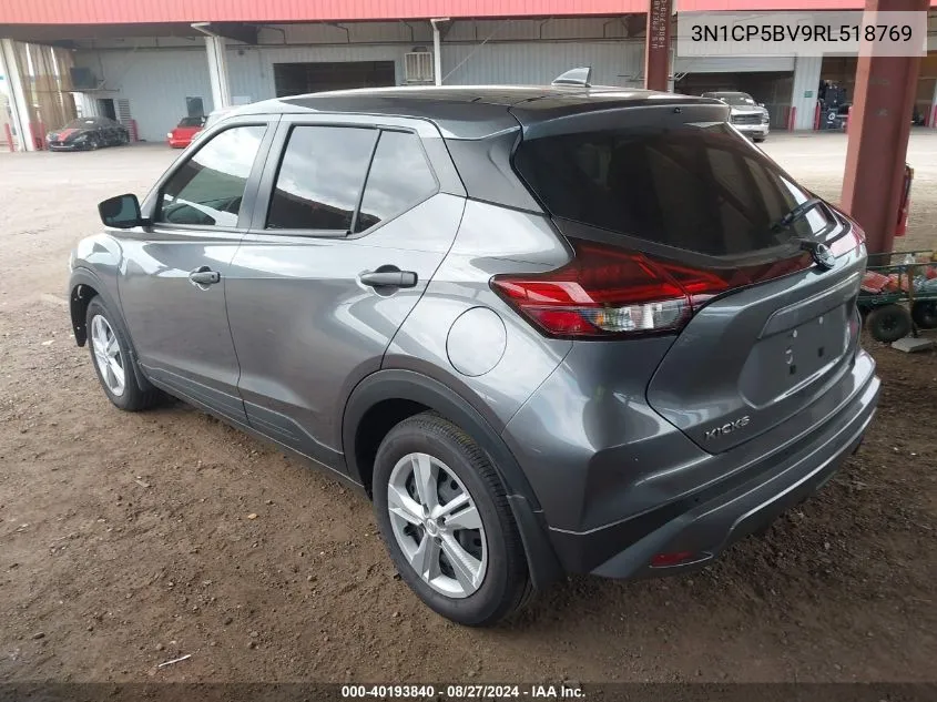 2024 Nissan Kicks S Xtronic Cvt VIN: 3N1CP5BV9RL518769 Lot: 40193840