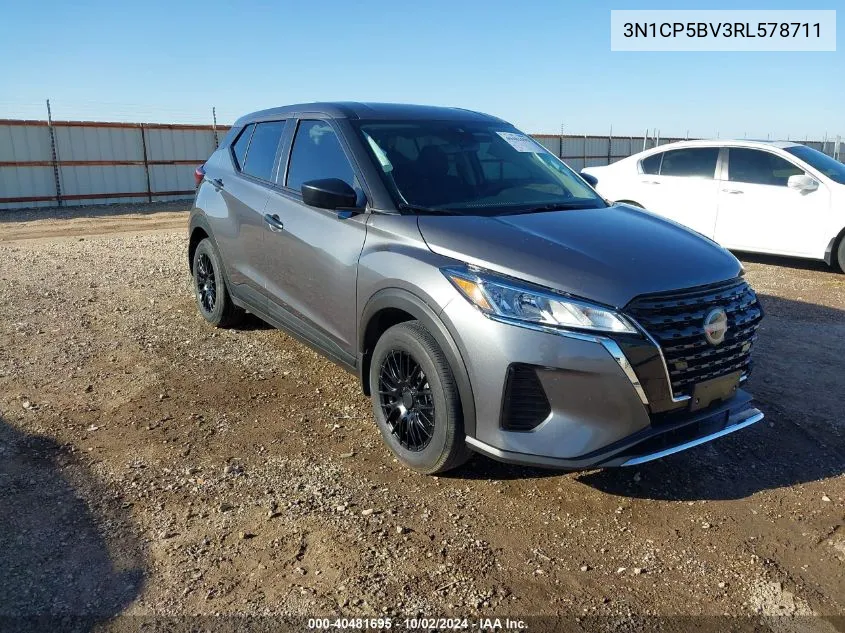 2024 Nissan Kicks S Xtronic Cvt VIN: 3N1CP5BV3RL578711 Lot: 40481695