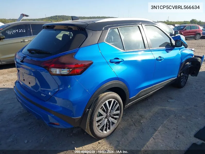 2024 Nissan Kicks Sv Xtronic Cvt VIN: 3N1CP5CV8RL566634 Lot: 40504238