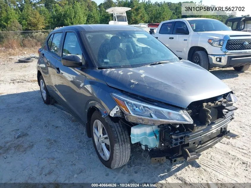 2024 Nissan Kicks S Xtronic Cvt VIN: 3N1CP5BVXRL562702 Lot: 40664626