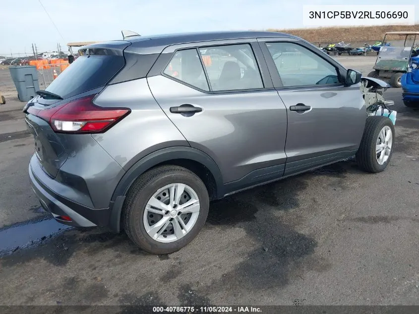 2024 Nissan Kicks S Xtronic Cvt VIN: 3N1CP5BV2RL506690 Lot: 40786775