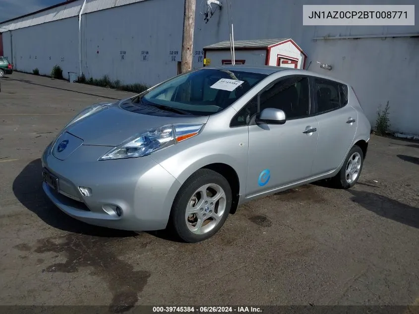 JN1AZ0CP2BT008771 2011 Nissan Leaf Sl