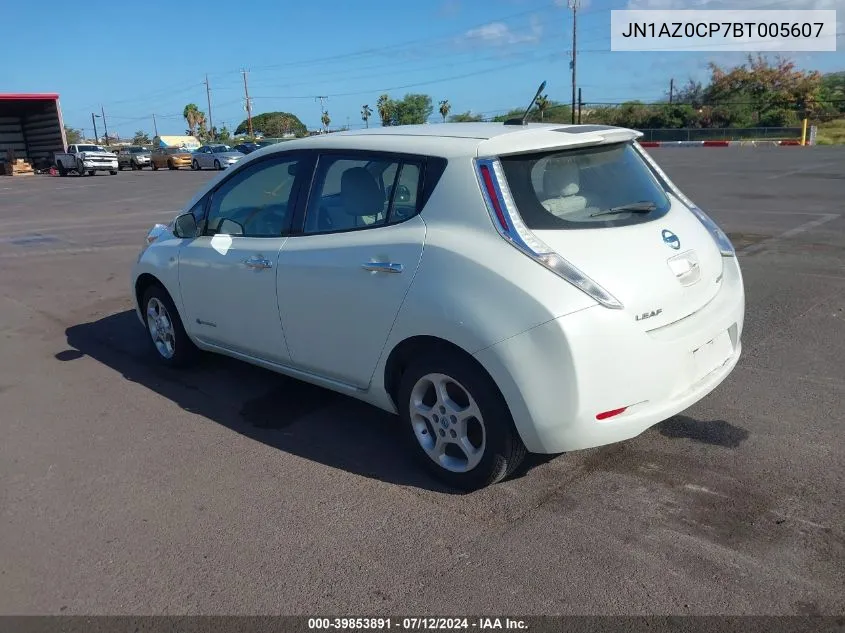 2011 Nissan Leaf Sl VIN: JN1AZ0CP7BT005607 Lot: 39853891