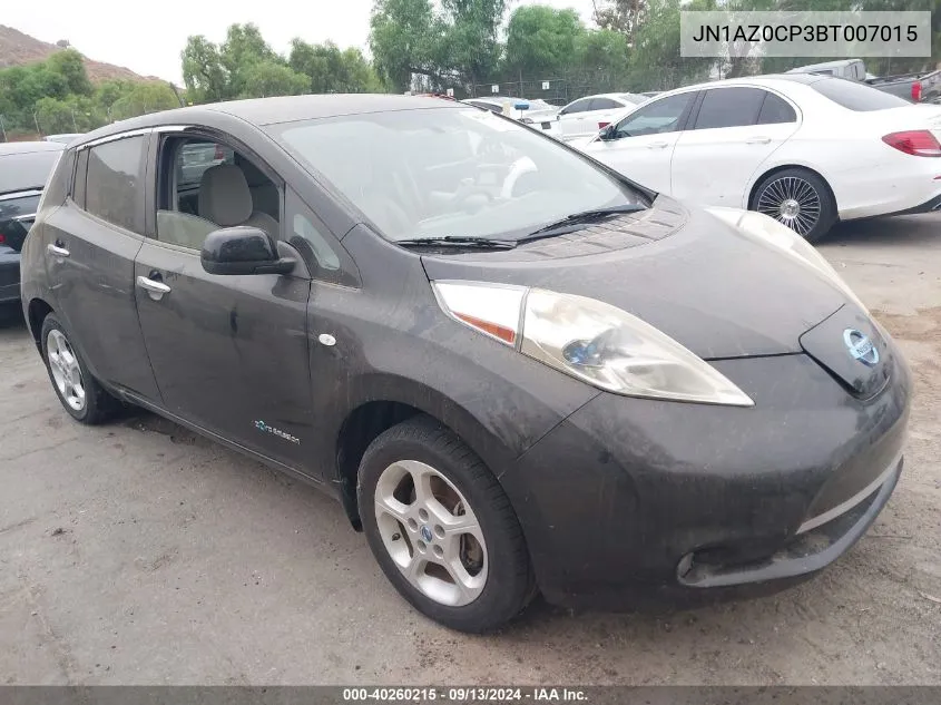 2011 Nissan Leaf Sl VIN: JN1AZ0CP3BT007015 Lot: 40260215