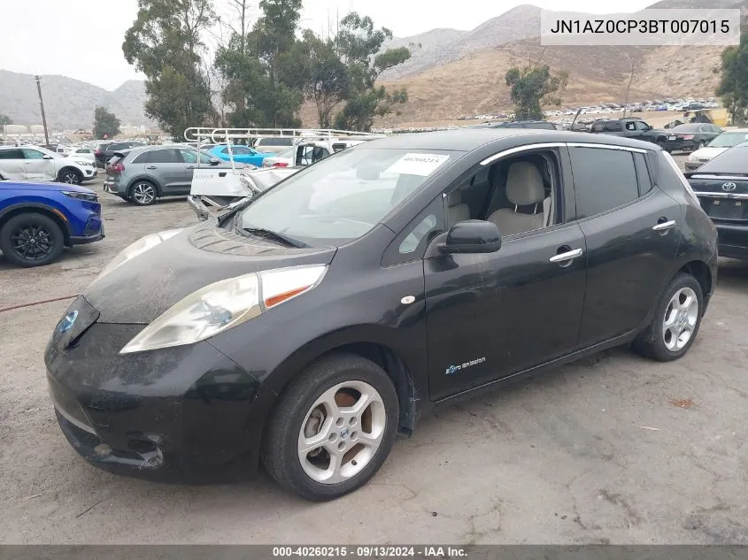 JN1AZ0CP3BT007015 2011 Nissan Leaf Sl