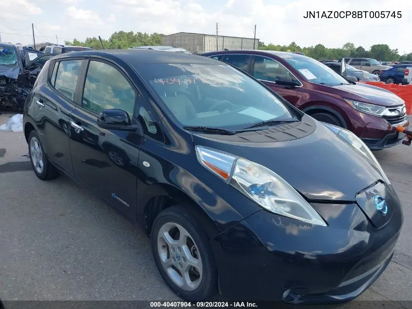 JN1AZ0CP8BT005745 2011 Nissan Leaf Sl