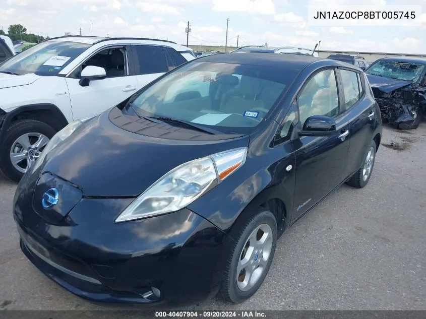 JN1AZ0CP8BT005745 2011 Nissan Leaf Sl