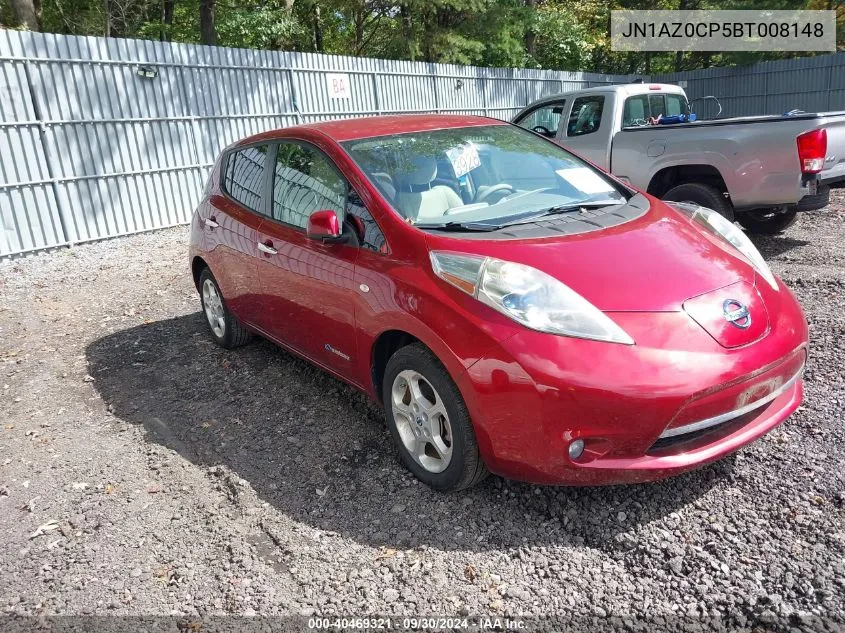 JN1AZ0CP5BT008148 2011 Nissan Leaf Sl