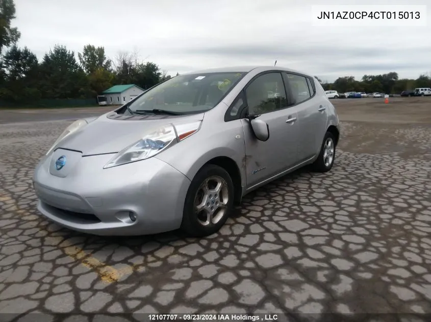 2012 Nissan Leaf Sv/Sl VIN: JN1AZ0CP4CT015013 Lot: 12107707