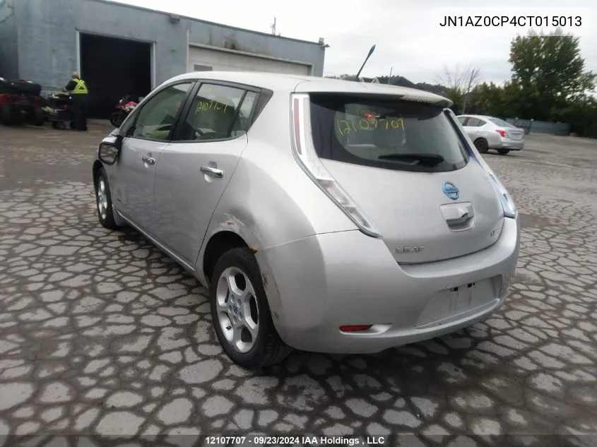 JN1AZ0CP4CT015013 2012 Nissan Leaf Sv/Sl