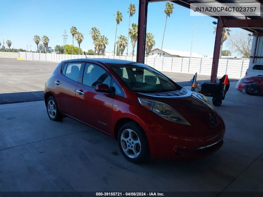 2012 Nissan Leaf Sl VIN: JN1AZ0CP4CT023757 Lot: 39155721